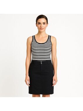 Gerard Darel Black Cotton Blend Pencil Skirt FR 38 / US S-M Made in Hungary